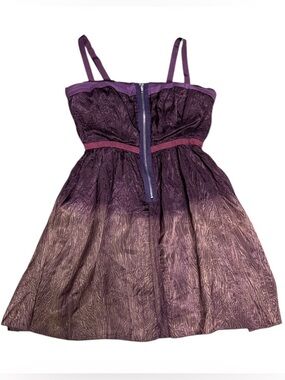 Free People Purple Ombre Ribbon-Strap Dress Sz 6